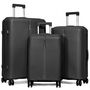 Voir la diapositive 1 : Cactus Lot de 3 valises rigides dont une valise cabine TSA