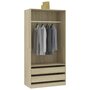 Voir la diapositive 4 : VIDAXL Garde-robe Chene sonoma 100x50x200 cm Bois d'ingenierie