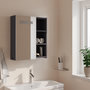 Voir la diapositive 3 : VIDAXL Armoire de salle de bain a miroir avec LED gris 45x13x52 cm