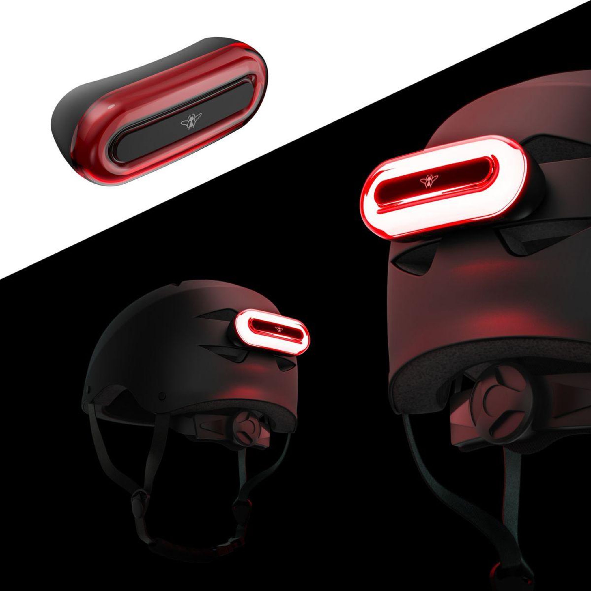 Voir la diapositive 3 : CASR Accessoire sécurité et signalisation Casr Bloc Feu Arrière Universel pour Casque Halo LED