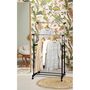 Voir la diapositive 2 : DIVERS Double penderie mobile Pendo - L. 80 x H. 170 cm - Noir