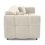 Voir la diapositive 5 : LISA DESIGN Ray - canapé droit 3 places en tissu texturé