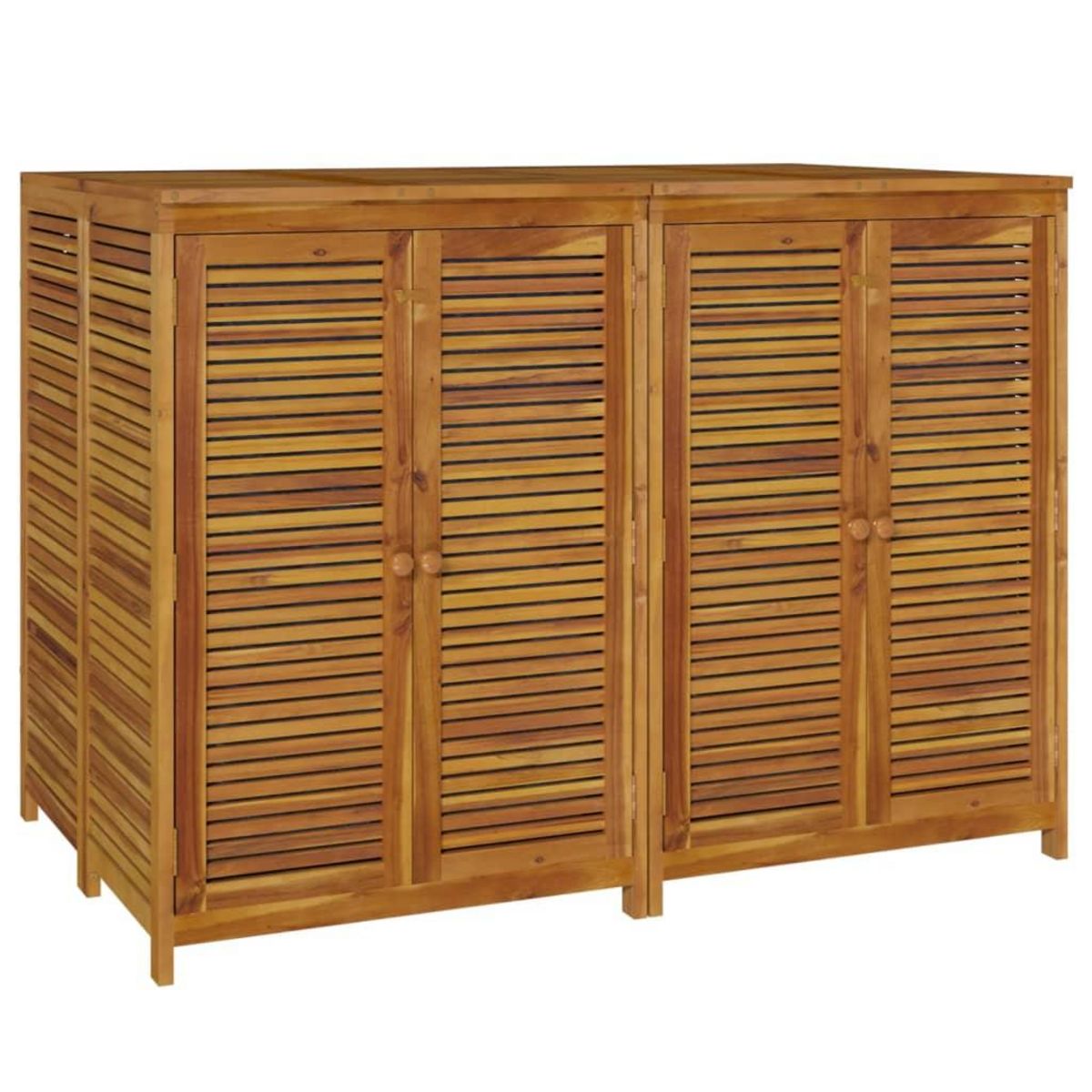 VIDAXL Boîte de rangement de jardin 140x87x104 cm bois massif d'acacia