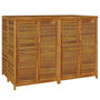 Voir la diapositive 3 : VIDAXL Boîte de rangement de jardin 140x87x104 cm bois massif d'acacia