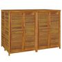 Voir la diapositive 3 : VIDAXL Boîte de rangement de jardin 140x87x104 cm bois massif d'acacia