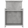 Voir la diapositive 4 : VIDAXL Tables de chevet 2 pcs Gris beton 40x35x60 cm Agglomere