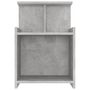 Voir la diapositive 4 : VIDAXL Tables de chevet 2 pcs Gris beton 40x35x60 cm Agglomere