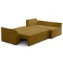 Voir la diapositive 2 : BEST MOBILIER Mike - canapé d'angle réversible - 4 places - convertible avec coffre - en velours côtelé