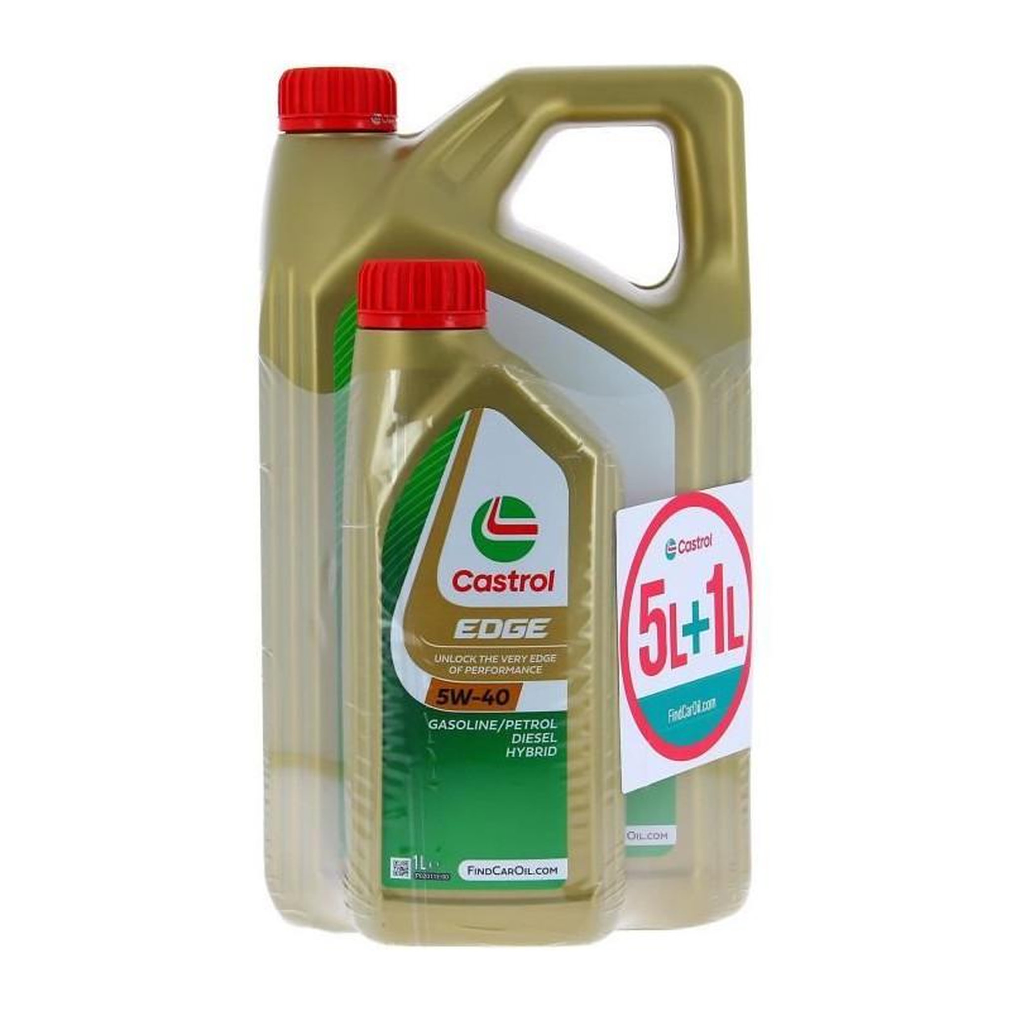 CASTROL Huile Moteur - CASTROL EDGE - 5W-40 - 5L+1L - 057326