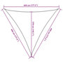Voir la diapositive 6 : VIDAXL Voile d'ombrage 160 g/m^2 Marron 4,5x4,5x4,5 m PEHD