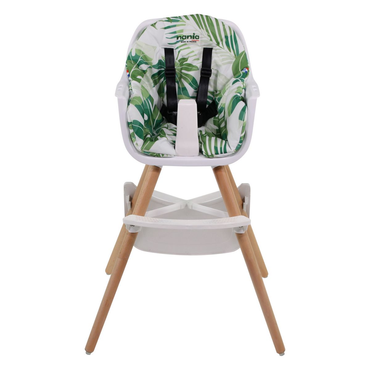 NANIA Chaise haute évolutive 2 en 1 - Paulette