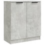 Voir la diapositive 3 : VIDAXL Buffets 2 pcs Gris beton 60x30x70 cm Bois d'ingenierie