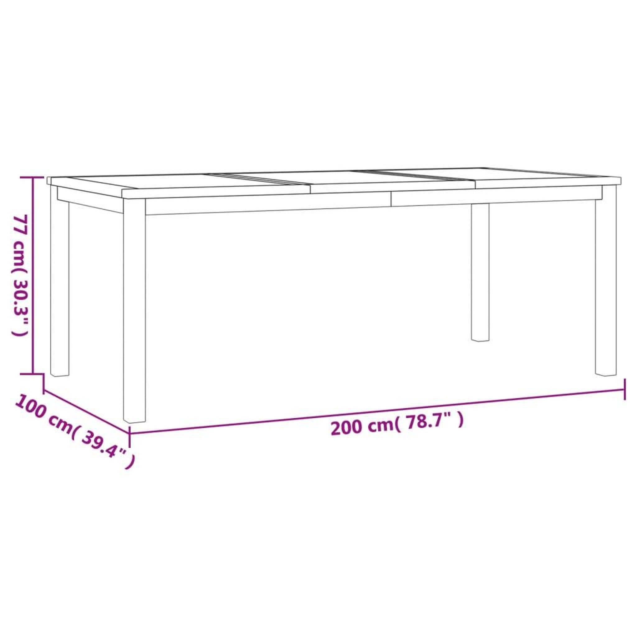 Voir la diapositive 6 : VIDAXL Ensemble a manger de jardin 9 pcs Bois de teck solide