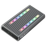 QOLTEC Enceinte SSD Qoltec 5901878522722 RGB Gris