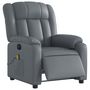Voir la diapositive 3 : VIDAXL Fauteuil de massage inclinable electrique gris similicuir