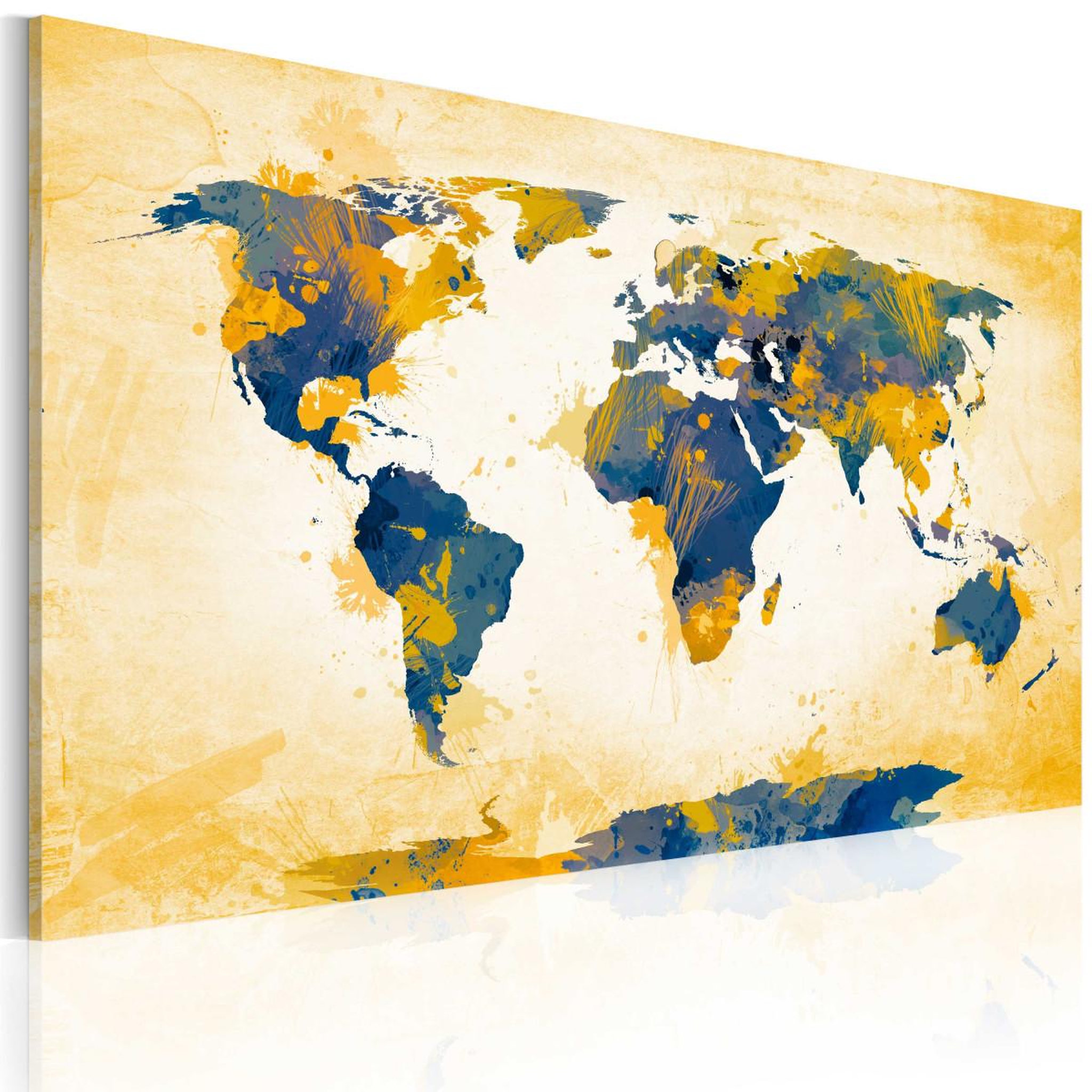 Voir la diapositive 1 : Paris Prix Tableau Imprimé  Four Corners of the World