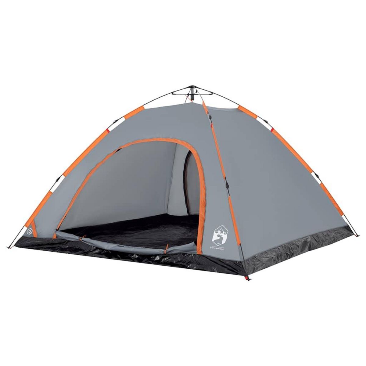 VIDAXL Tente de camping 5 personnes gris et orange liberation rapide