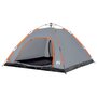 Voir la diapositive 4 : VIDAXL Tente de camping 5 personnes gris et orange liberation rapide