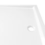 VIDAXL Receveur de douche rectangulaire ABS Blanc 70x100 cm