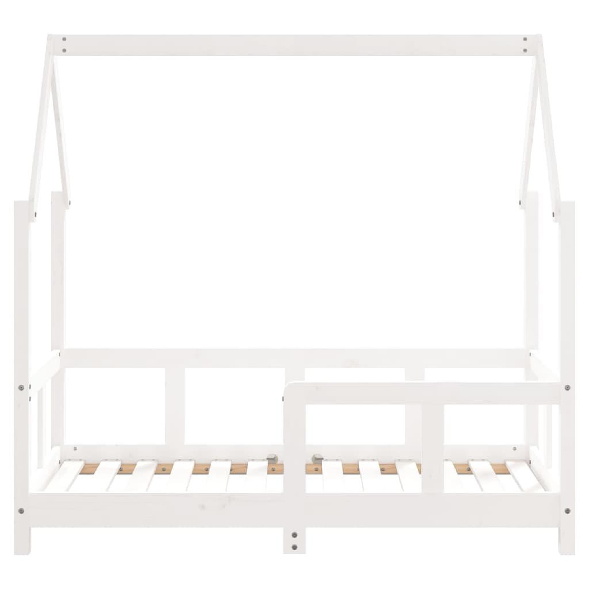 Voir la diapositive 4 : VIDAXL Cadre de lit pour enfant blanc 70x140 cm bois de pin massif