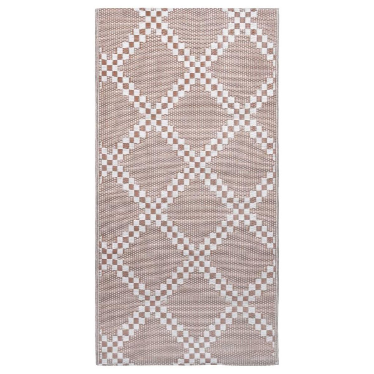 VIDAXL Tapis d'exterieur ARAKIL marron 80x150 cm PP