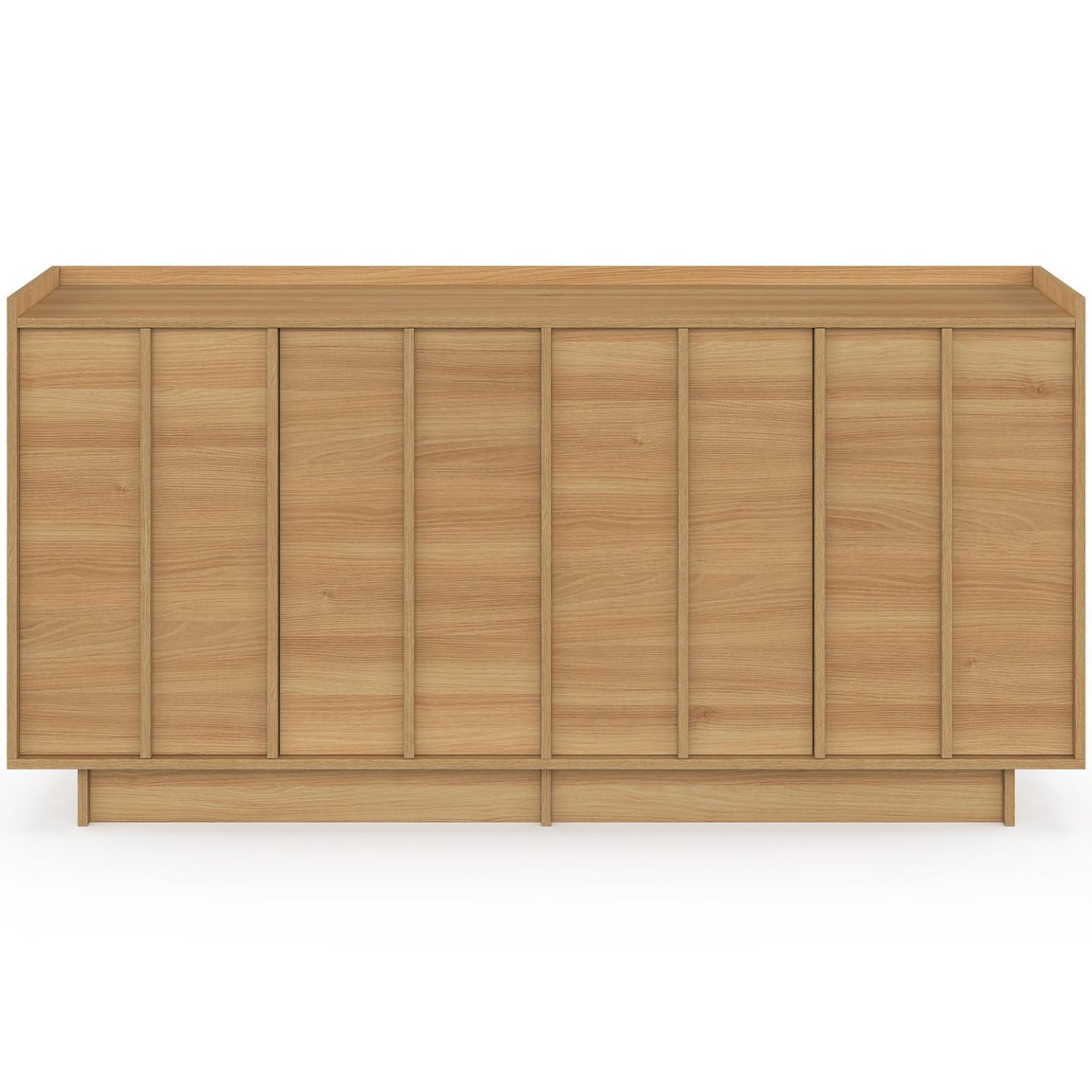 Voir la diapositive 3 : ID MARKET Buffet 160 cm rosie 4 portes façon hêtre design minimaliste