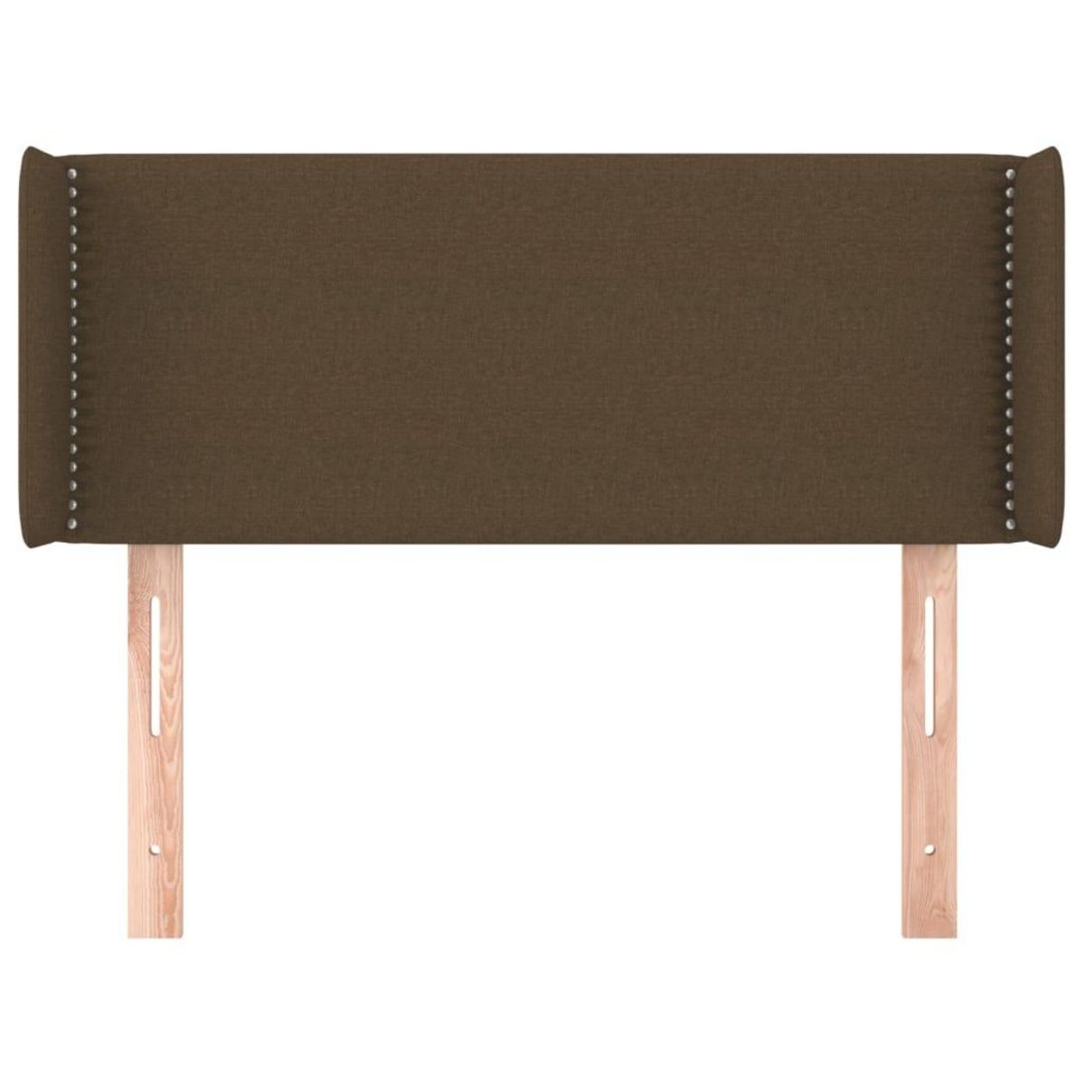 VIDAXL Tete de lit avec oreilles Marron Fonce 103x16x78/88 cm Tissu