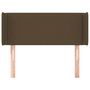 Voir la diapositive 3 : VIDAXL Tete de lit avec oreilles Marron Fonce 103x16x78/88 cm Tissu
