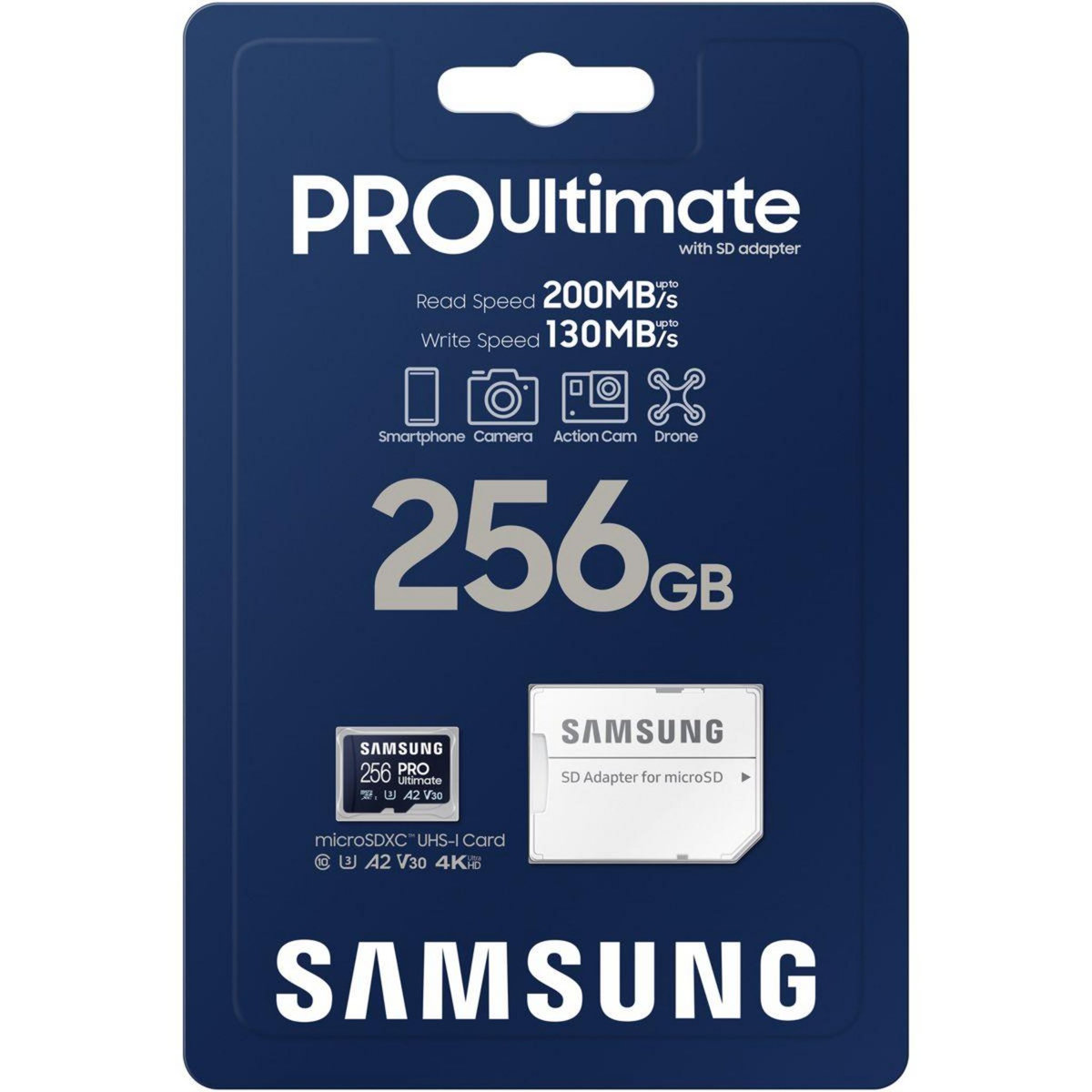Samsung Carte Micro SD 256 Go Pro Ultimate avec adaptateur