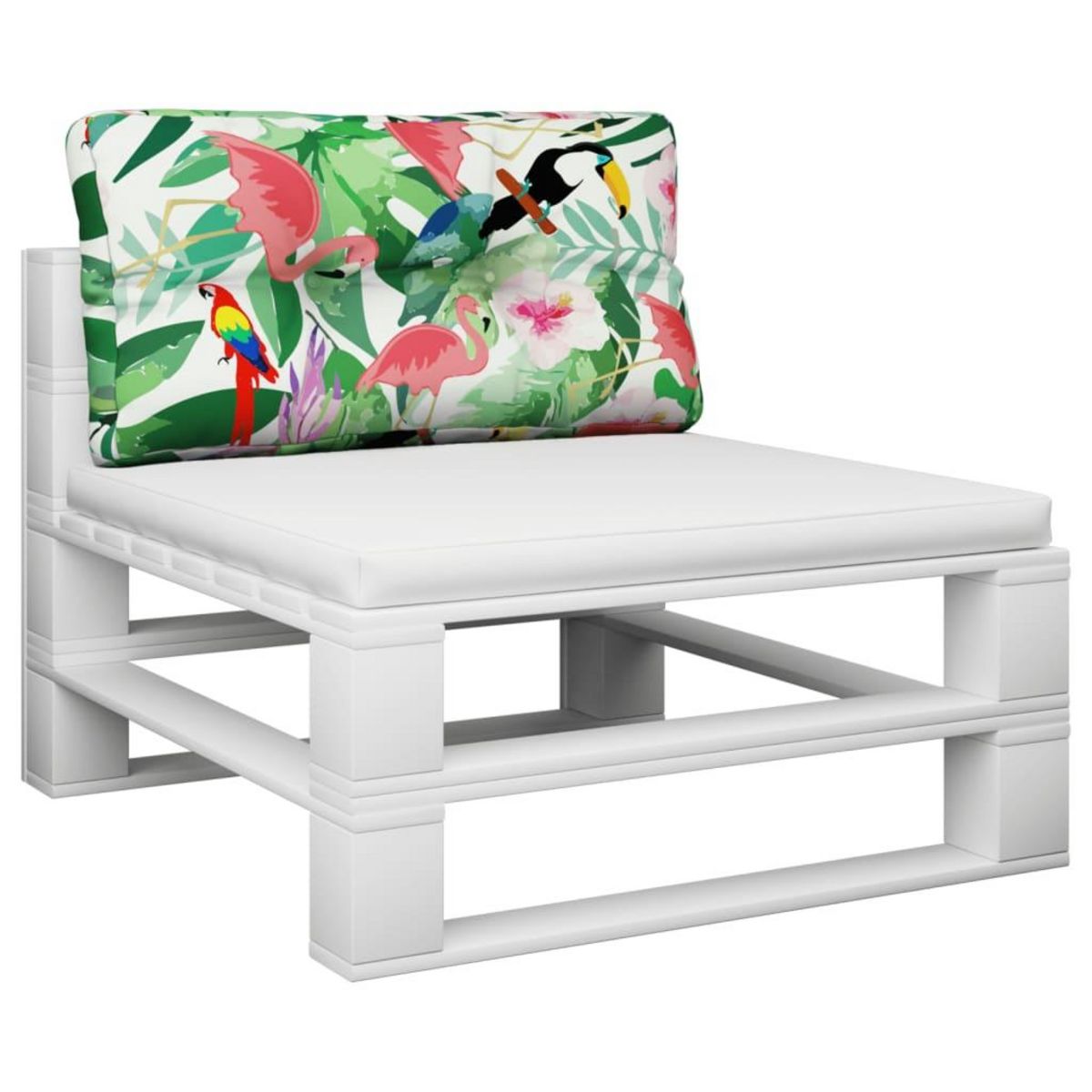 VIDAXL Coussin de palette multicolore 80x40x12 cm tissu