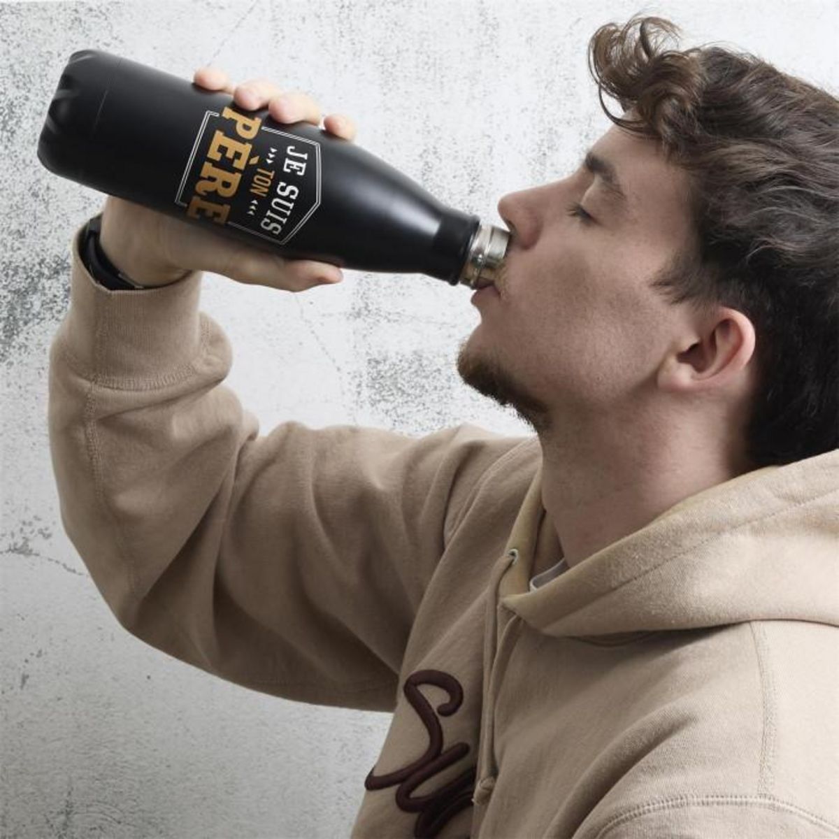 Paris Prix Bouteille Isotherme en Inox  Je Suis Ton Père  50cl Noir