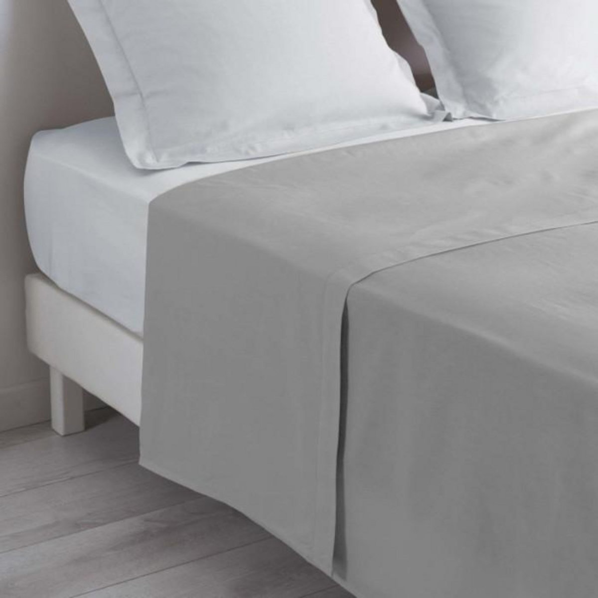 Paris Prix Drap Plat  Lina  180x290cm Gris Galet