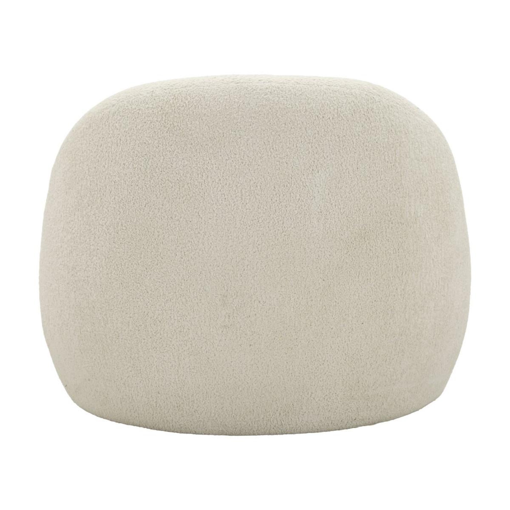 Voir la diapositive 5 : Paris Prix Fauteuil tissu bouclette  ginevra  81cm blanc