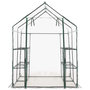 Voir la diapositive 4 : VIDAXL Serre avec 8 etageres 143x143x195 cm