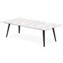 Voir la diapositive 3 : Paris Prix Table Basse 2 Covers  Texture  120cm Noir
