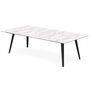 Voir la diapositive 3 : Paris Prix Table Basse 2 Covers  Texture  120cm Noir