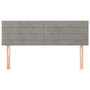 Voir la diapositive 3 : VIDAXL Tetes de lit 2 pcs Gris clair 72x5x78/88 cm Velours