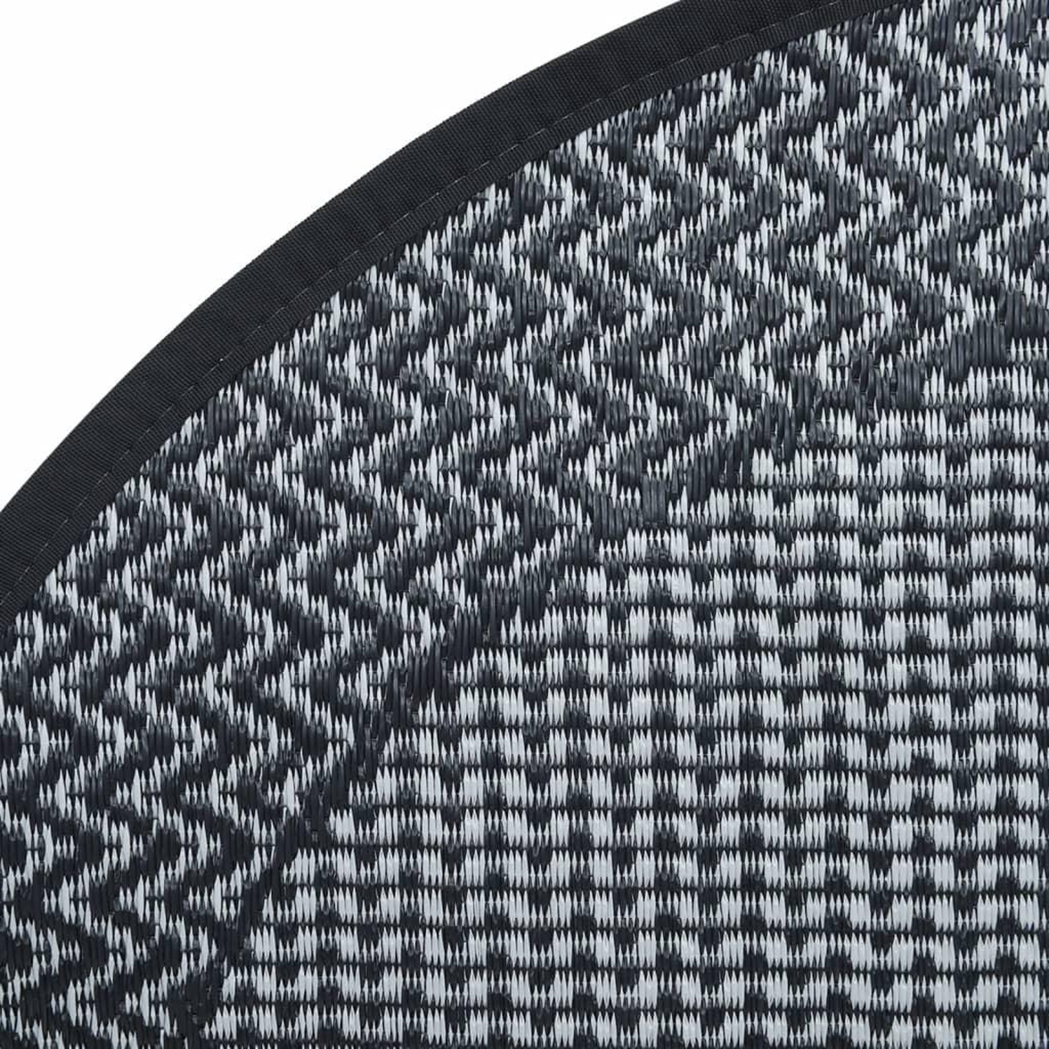 Voir la diapositive 4 : VIDAXL Tapis d'exterieur ARAKIL gris Ø200 cm PP