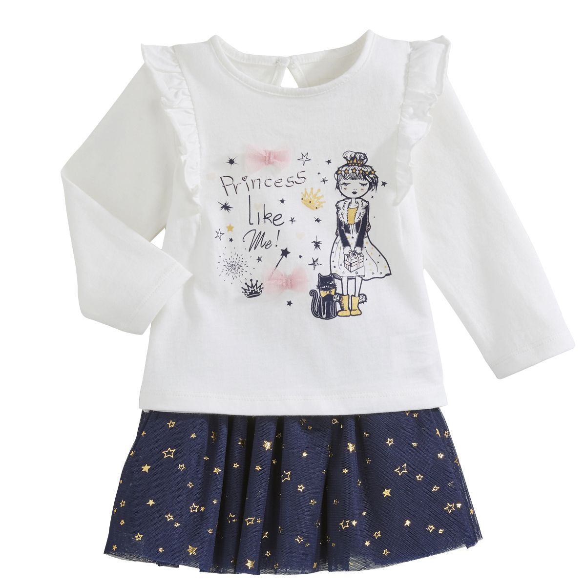INEXTENSO Ensemble tee-shirt + jupe bébé fille