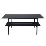 Paris Prix Table Basse en Verre  Von Staf  120cm Noir Marbre