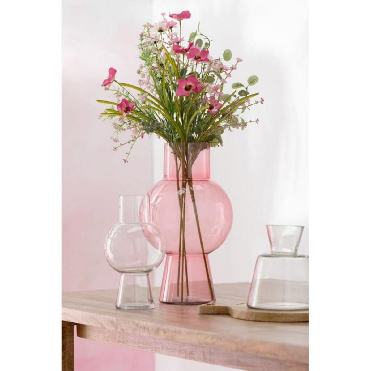 Paris Prix Bouquet de Fleurs Artificielles  Mixtes  85cm Rose