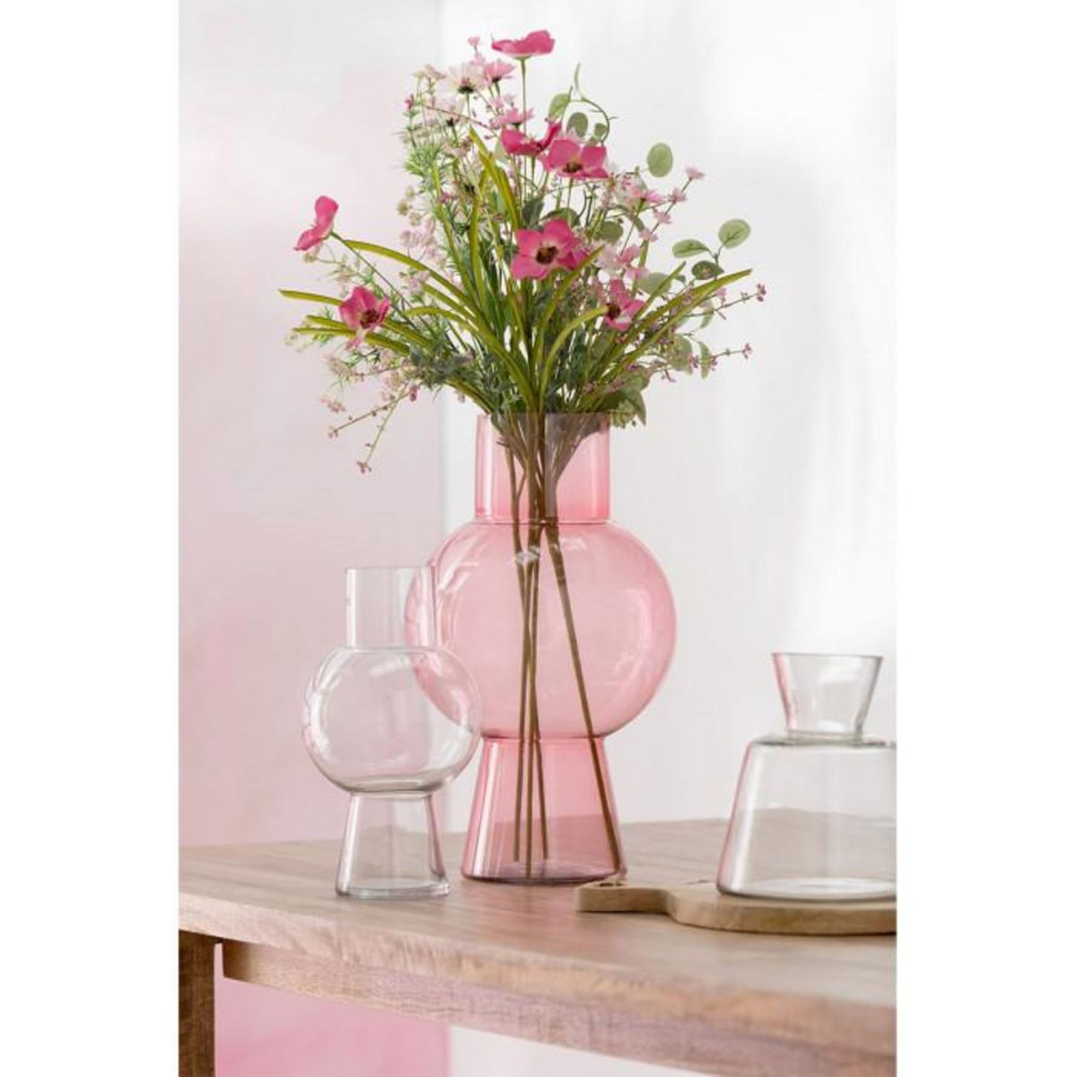 Paris Prix Bouquet de Fleurs Artificielles  Mixtes  85cm Rose