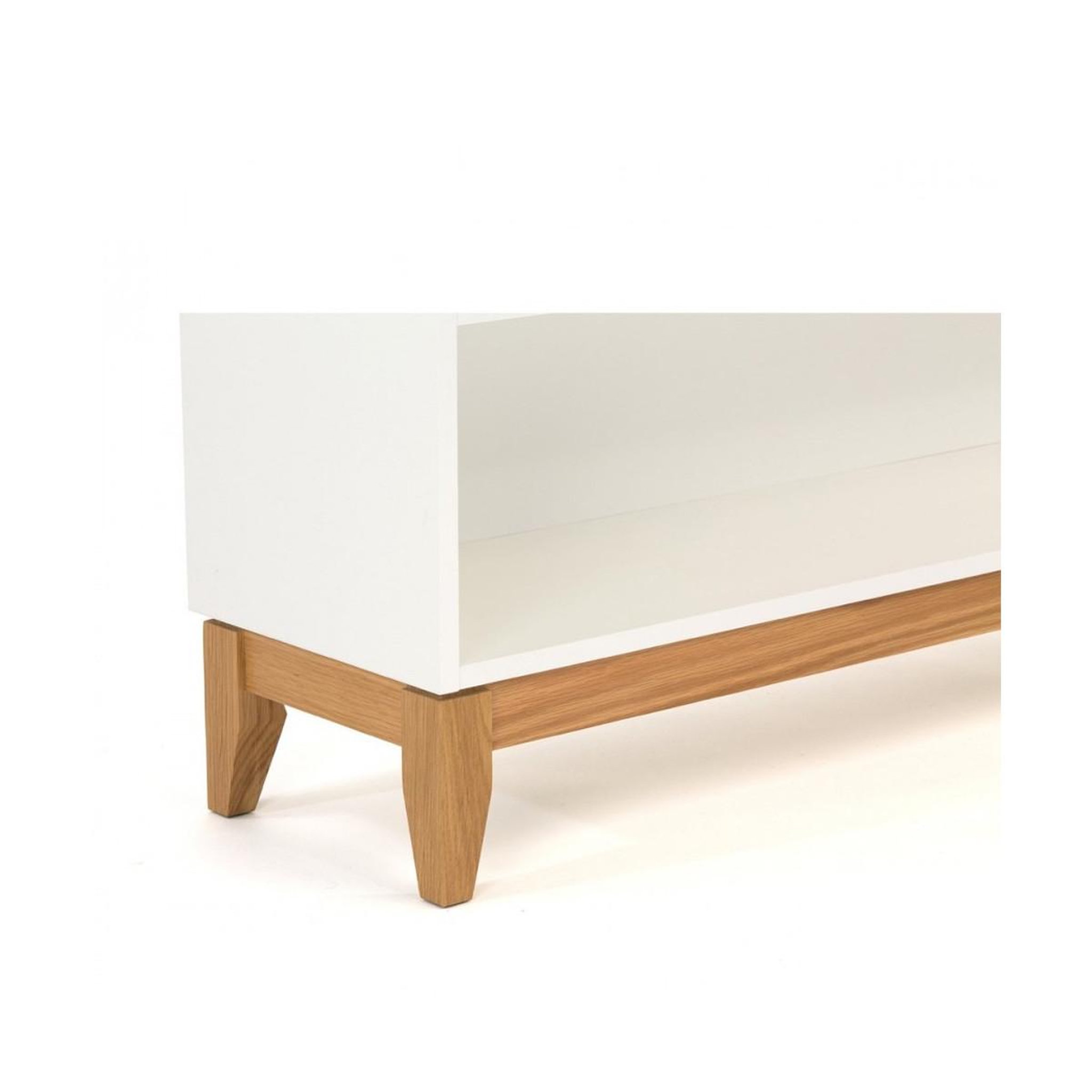 Voir la diapositive 5 : Paris Prix Console 2 niches & 1 tiroir  blanco  120cm blanc