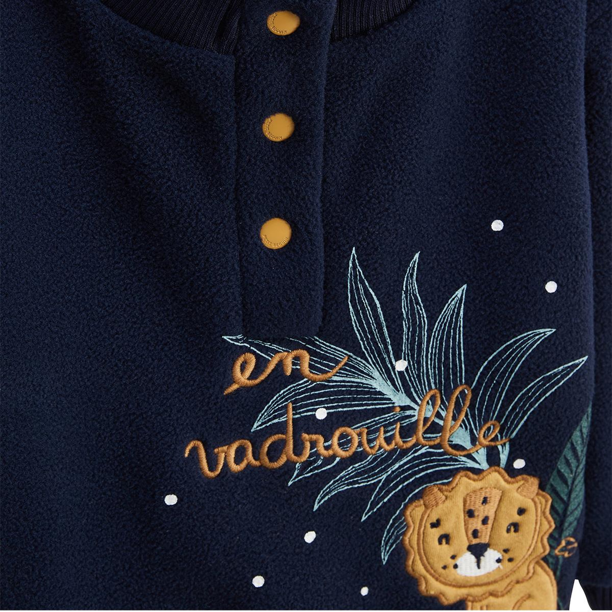 Voir la diapositive 3 : Petit Béguin Ensemble enfant sweat en polaire et pantalon en molleton charly