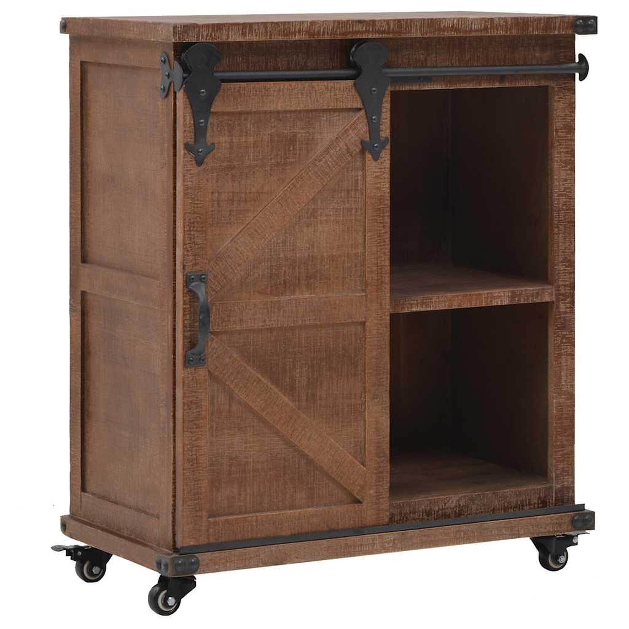 Voir la diapositive 5 : VIDAXL Armoire de rangement bois de sapin massif 64x33,5x75 cm marron