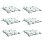 Voir la diapositive 3 : VIDAXL Coussins de chaise lot de 6 a motif de feuilles 50x50x7 cm