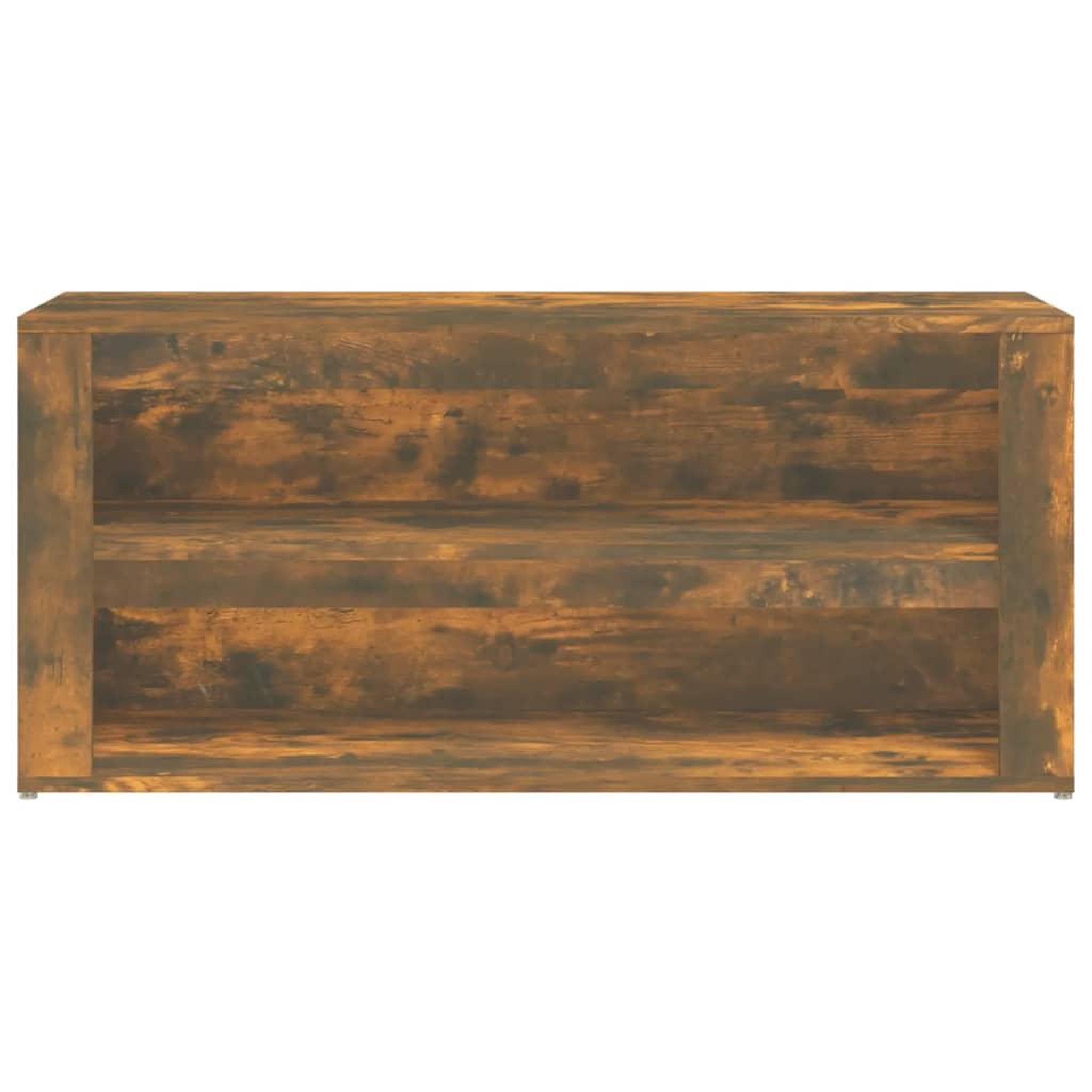 Voir la diapositive 5 : VIDAXL Etagere a chaussures Chene fume 100x35x45 cm Bois d'ingenierie