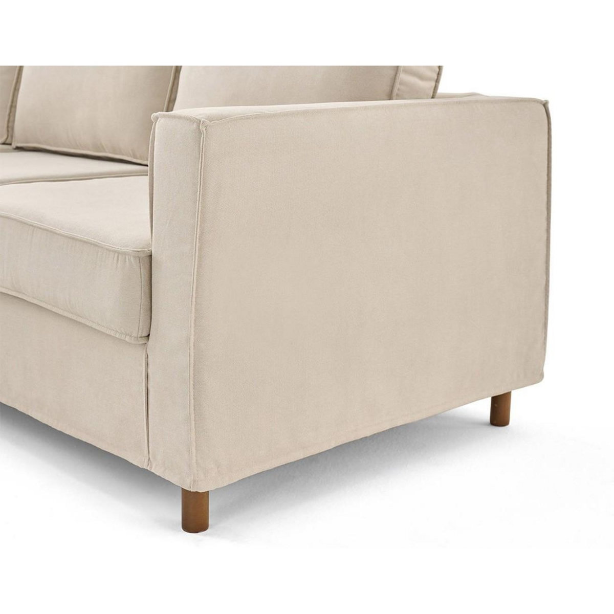 LISA DESIGN Jake - canapé déhoussable d'angle gauche 5 places en tissu