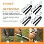 TOPFLEX Kit 4 ancrages pour trampoline ( forme spirale )