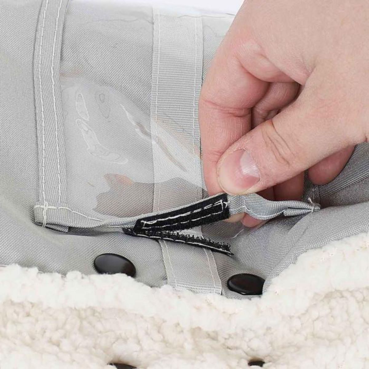 Paris Prix Protège-Mains pour Poussette  Bébé  47cm Gris